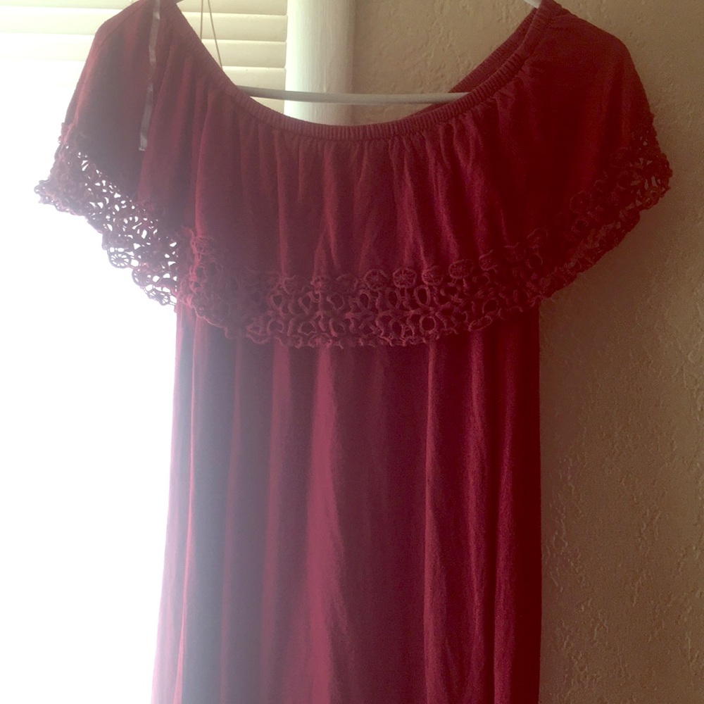 Maroon Maxi Dress